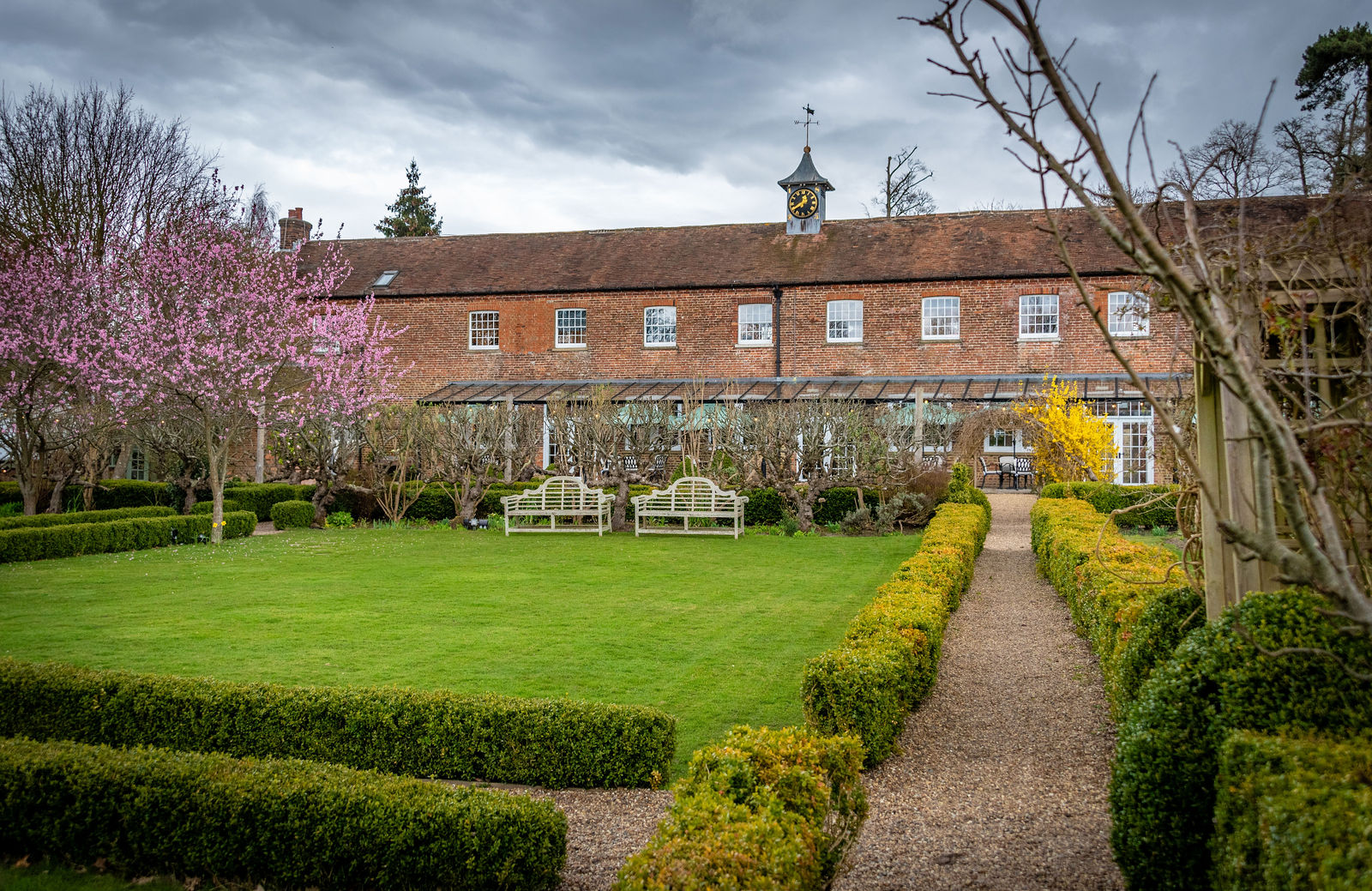 Blossom tree at The Secret Garden wedding venue, Ashford