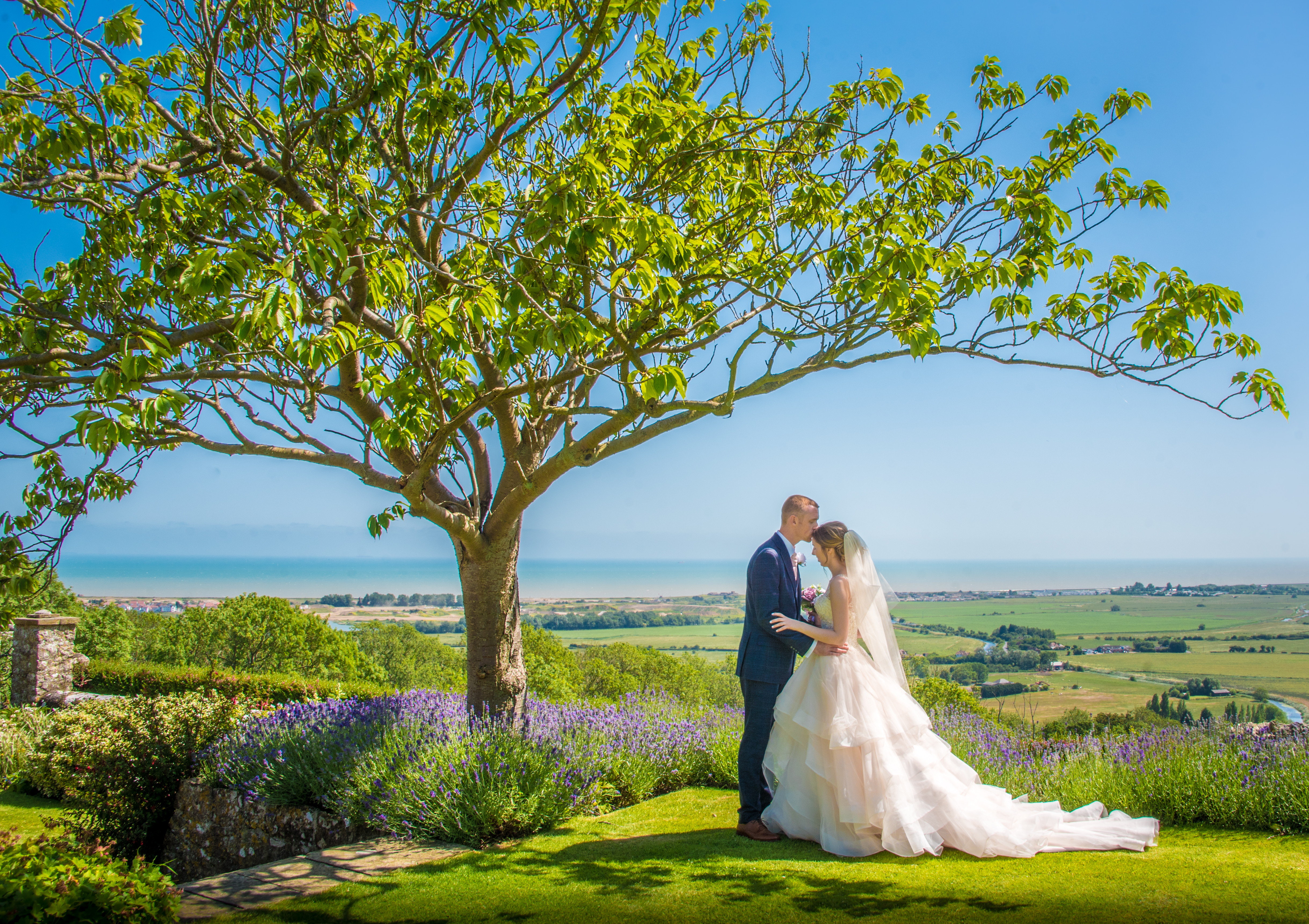 Couple photos at Lympne Castle Wedding Venue in Ashford