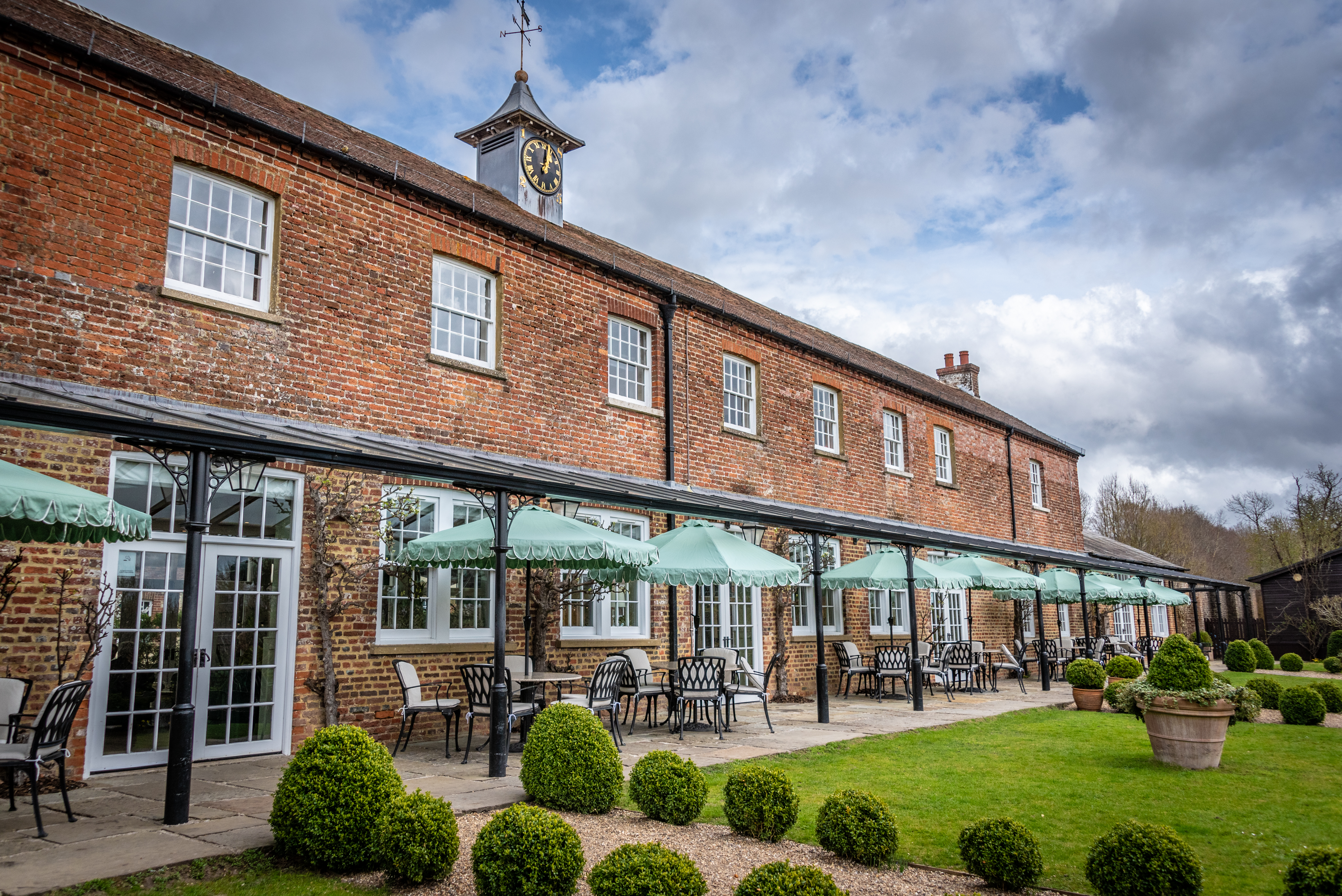 Covered Patio at The Secret Garden Wedding Venue in Ashford