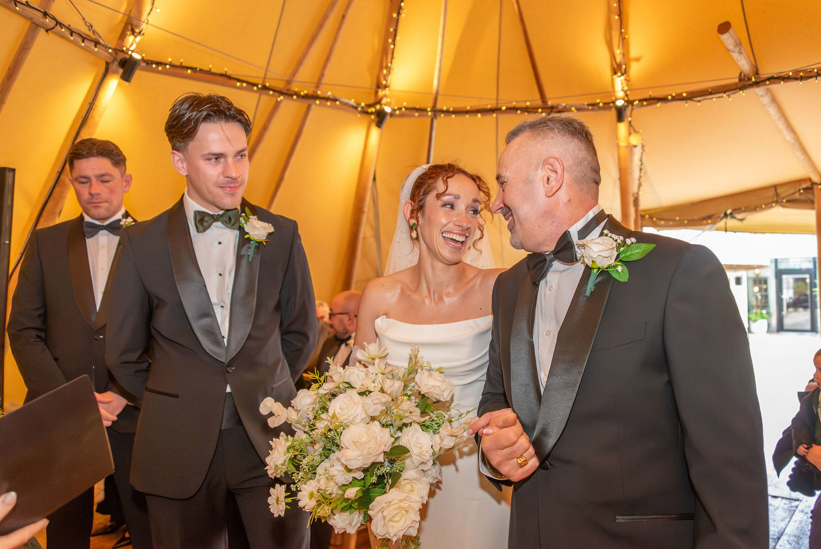 Wedding ceremony at The Vines of Rochester wedding venue in Kent